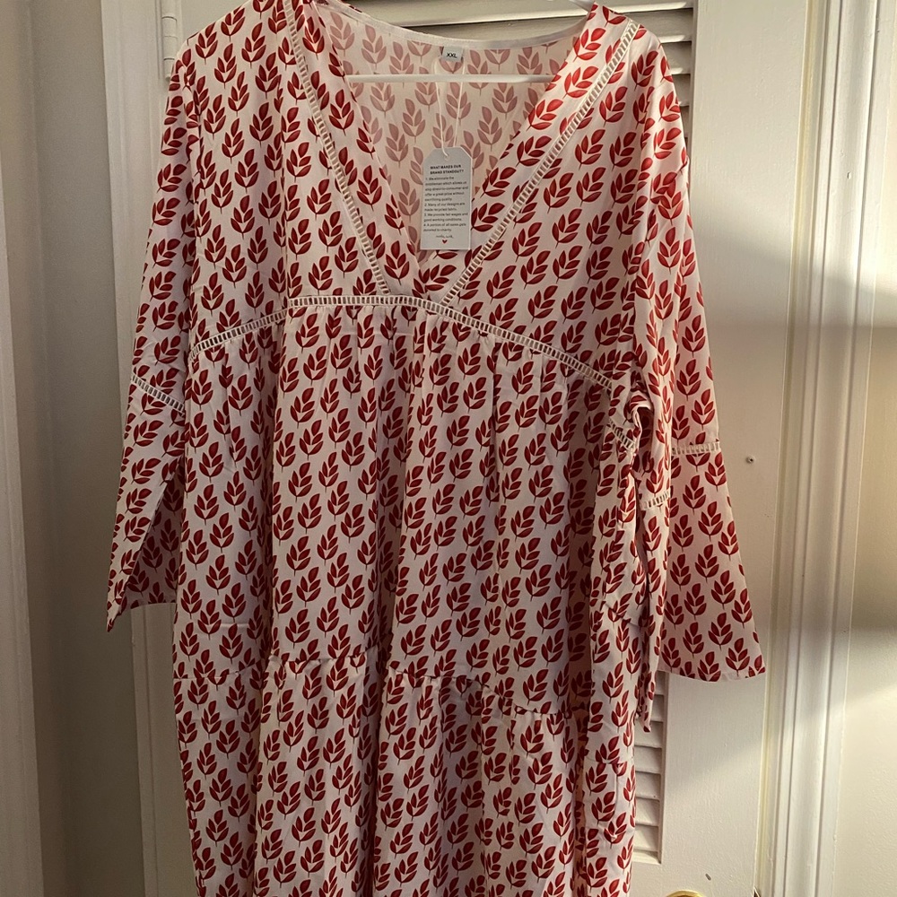 Long sleeve short summer dress